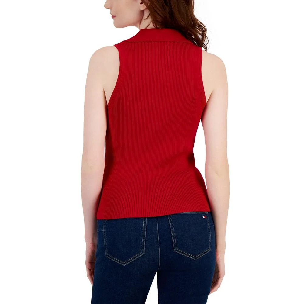 商品Tommy Hilfiger|Women's Halter-Style Polo Sweater Top,价格¥528,第2张图片详细描述