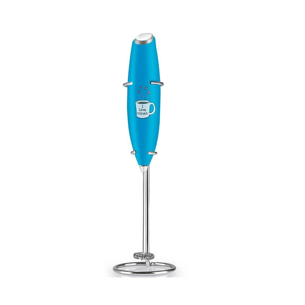 商品Zulay Kitchen|Handheld Milk Frother Stainless Steel Single Whisk with Stand,价格¥102,第1张图片