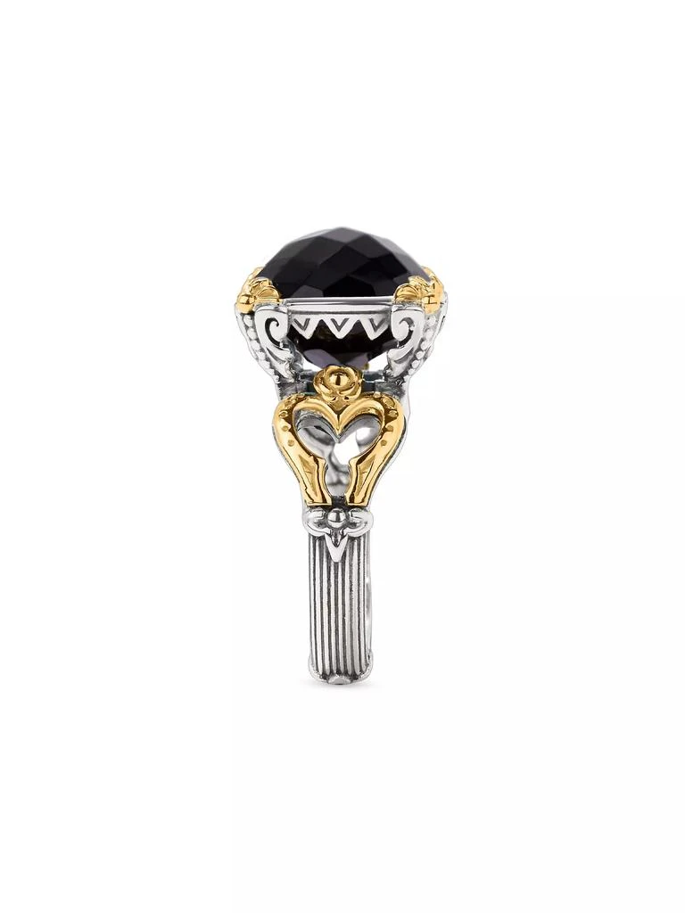 商品Konstantino|Anthos Solis Sterling Silver, 18K Yellow Gold &amp; Black Onyx Ring,价格¥5173,第2张图片详细描述