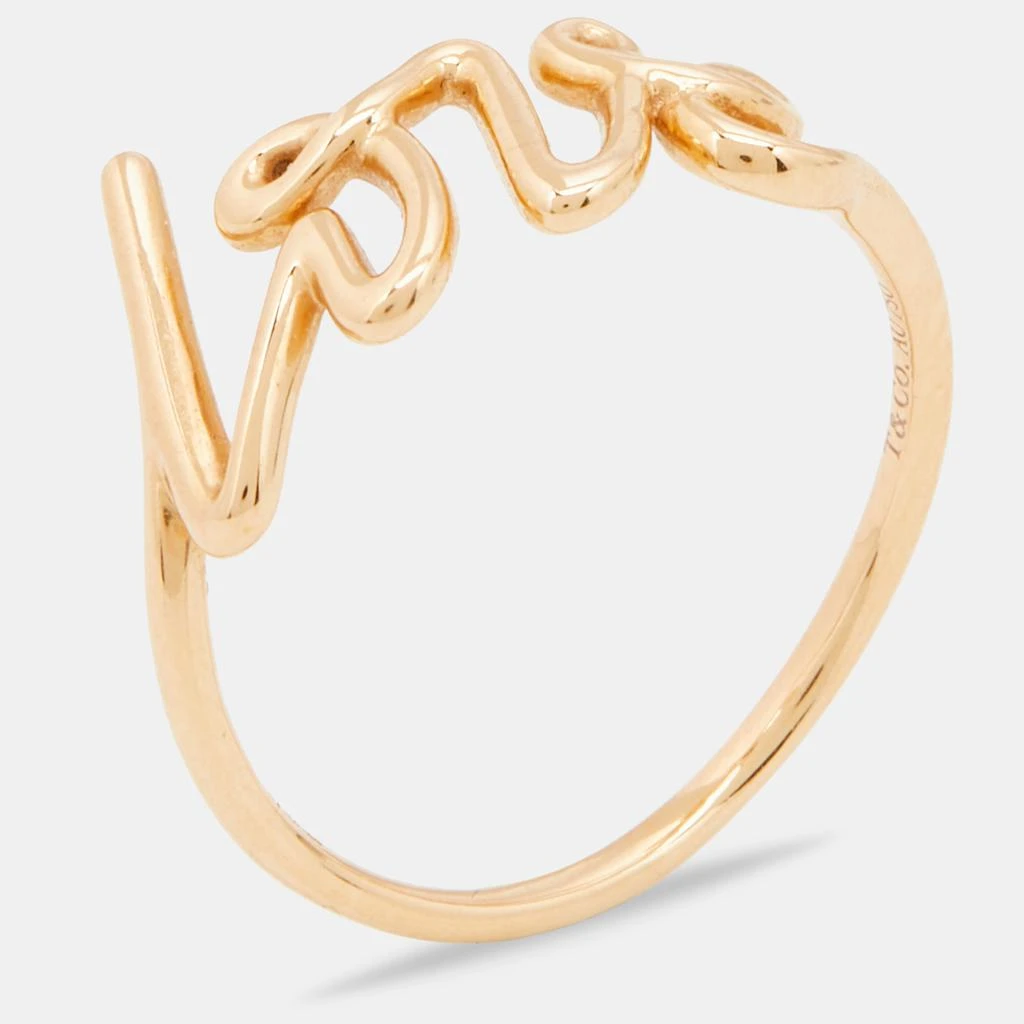 商品[二手商品] Tiffany & Co.|Tiffany & Co. Paloma's Graffiti 18k Rose Gold Ring Size 57,价格¥4491,第1张图片