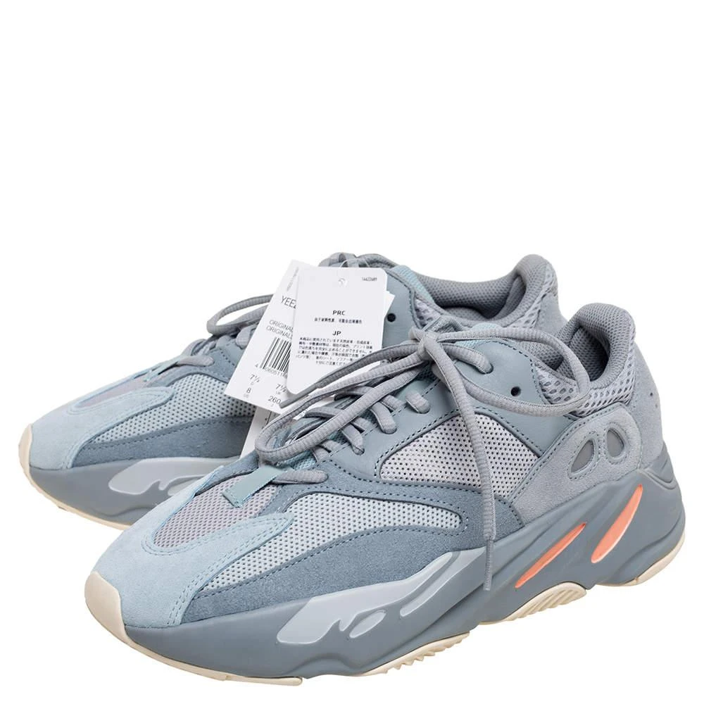 商品YEEZY|Yeezy x Adidas Grey/Blue Leather And Suede Boost 700 Inertia Sneakers Size 41 1/3,价格¥1872,第4张图片详细描述