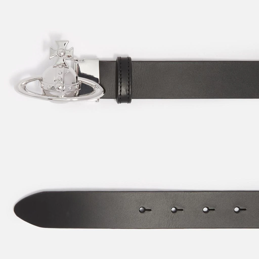 商品Vivienne Westwood|Vivienne Westwood Orb Buckle Palladio Leather Belt,价格¥1723,第3张图片详细描述