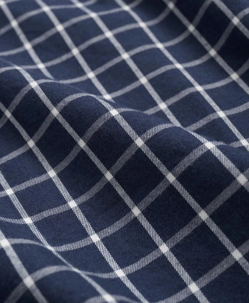 商品Brooks Brothers|Brushed Cotton-Cashmere Checked Chest-Pocket Sport Shirt,价格¥662,第4张图片详细描述