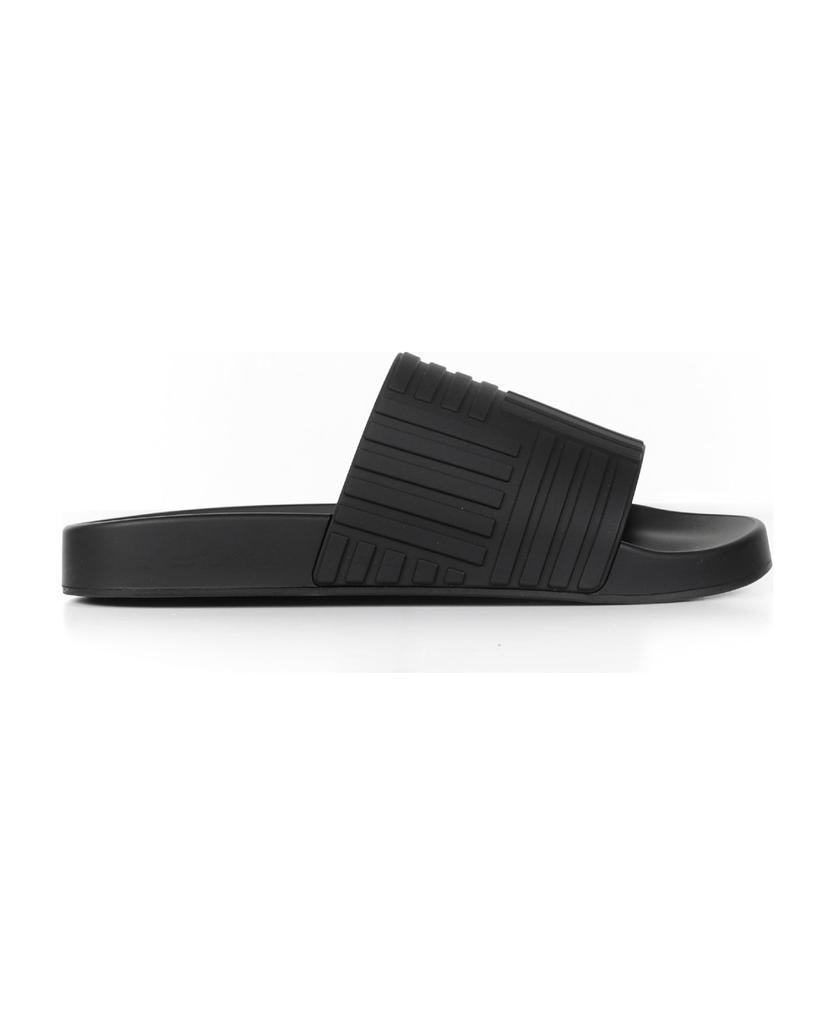 商品Bottega Veneta|Slides In Black Rubber,价格¥2461,第1张图片