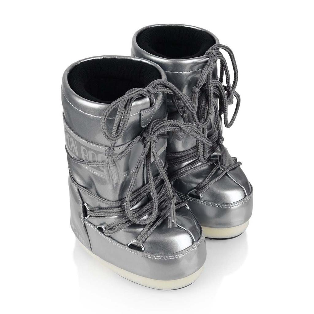 Moon Boot Gold, White, Silver  Girls Pearl Vinyl Snow Boots商品第7张图片规格展示