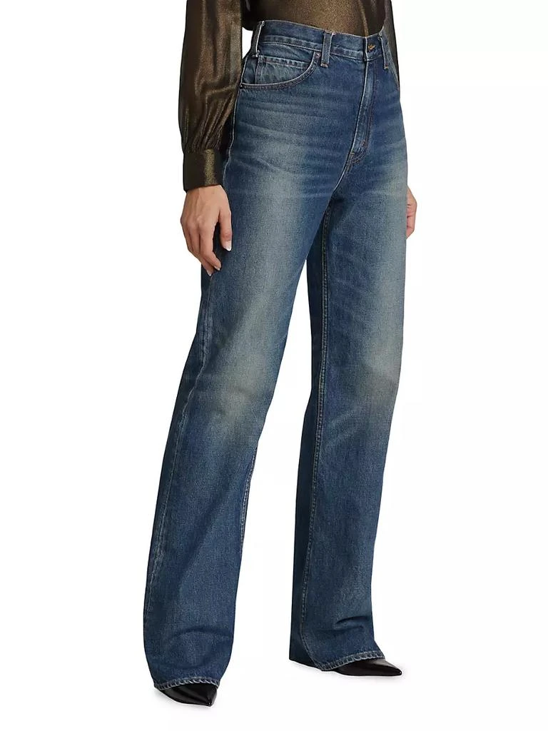 商品Nili Lotan|Mitchell High-Rise Straight-Leg Jeans,价格¥3315,第4张图片详细描述