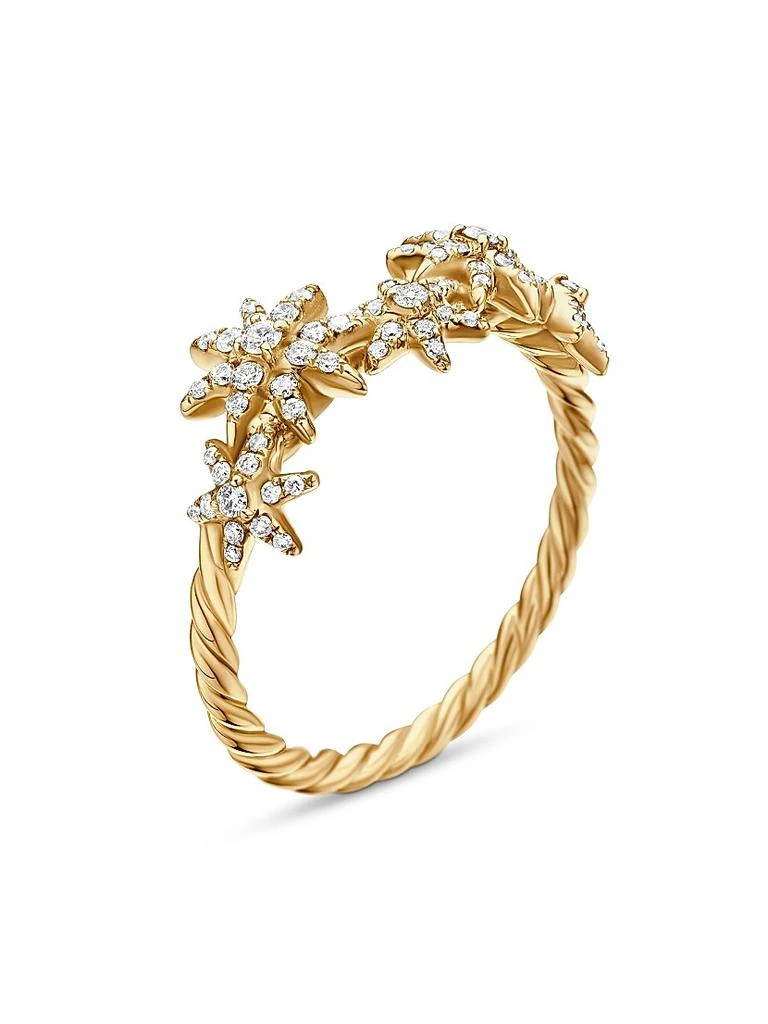 商品David Yurman|Starburst Cluster Band Ring in 18K Yellow Gold,价格¥13315,第3张图片详细描述
