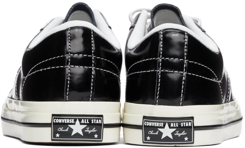 商品Converse|Black Patent One Star OX Sneakers,价格¥423,第4张图片详细描述