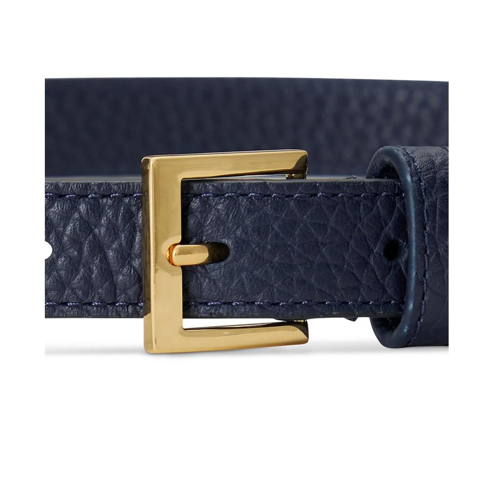 商品Ralph Lauren|Women's Pebbled Leather Skinny Belt,价格¥488,第2张图片详细描述
