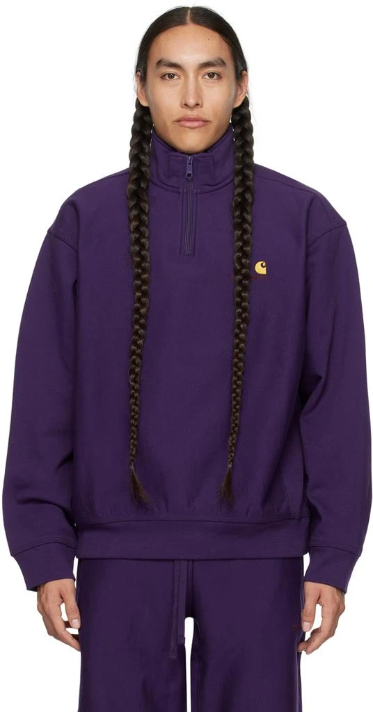 商品Carhartt WIP|Purple American Script Sweater,价格¥648,第1张图片