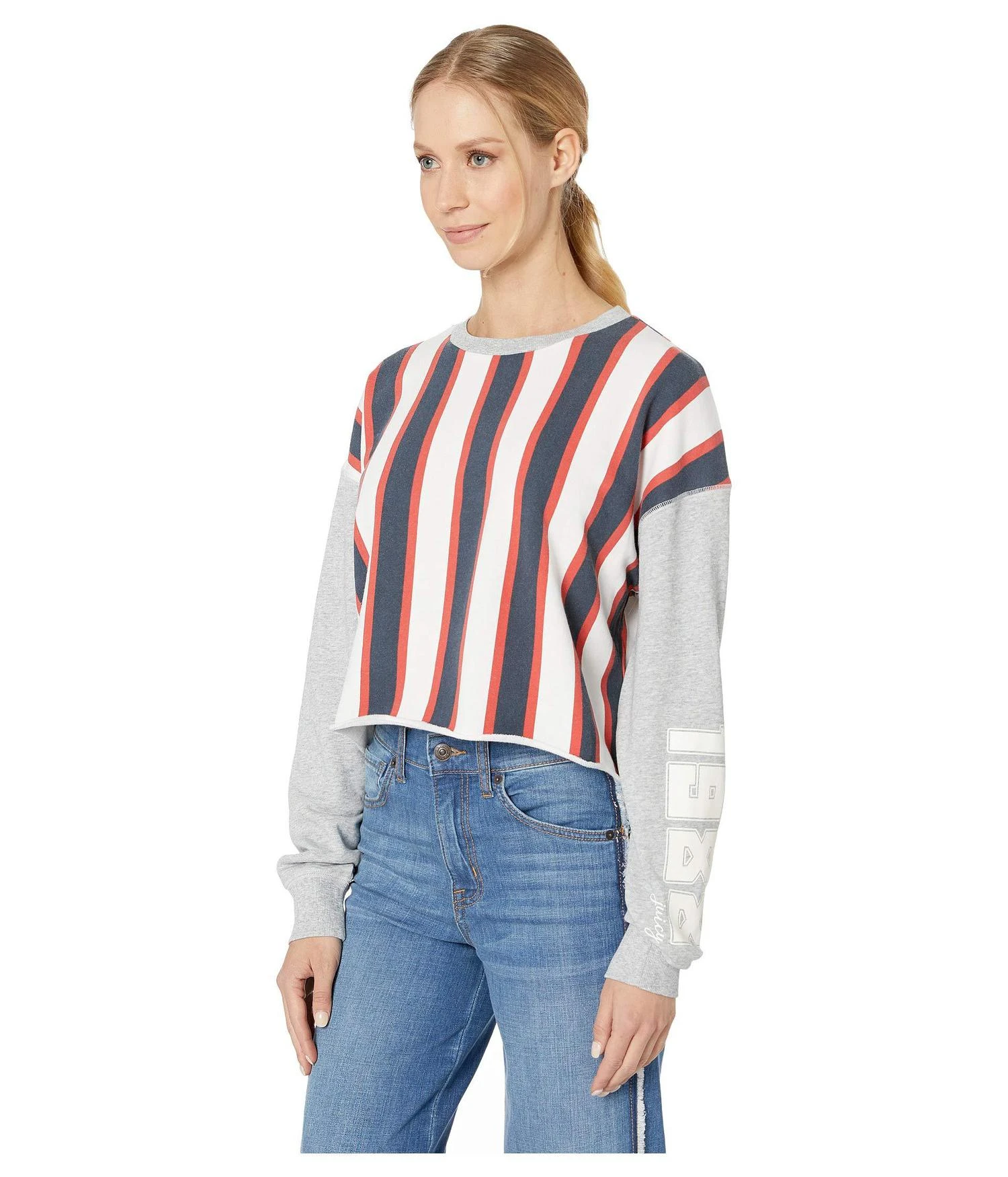 商品Juicy Couture|1988 Juicy Logo Stripe Terry Pullover,价格¥127,第2张图片详细描述