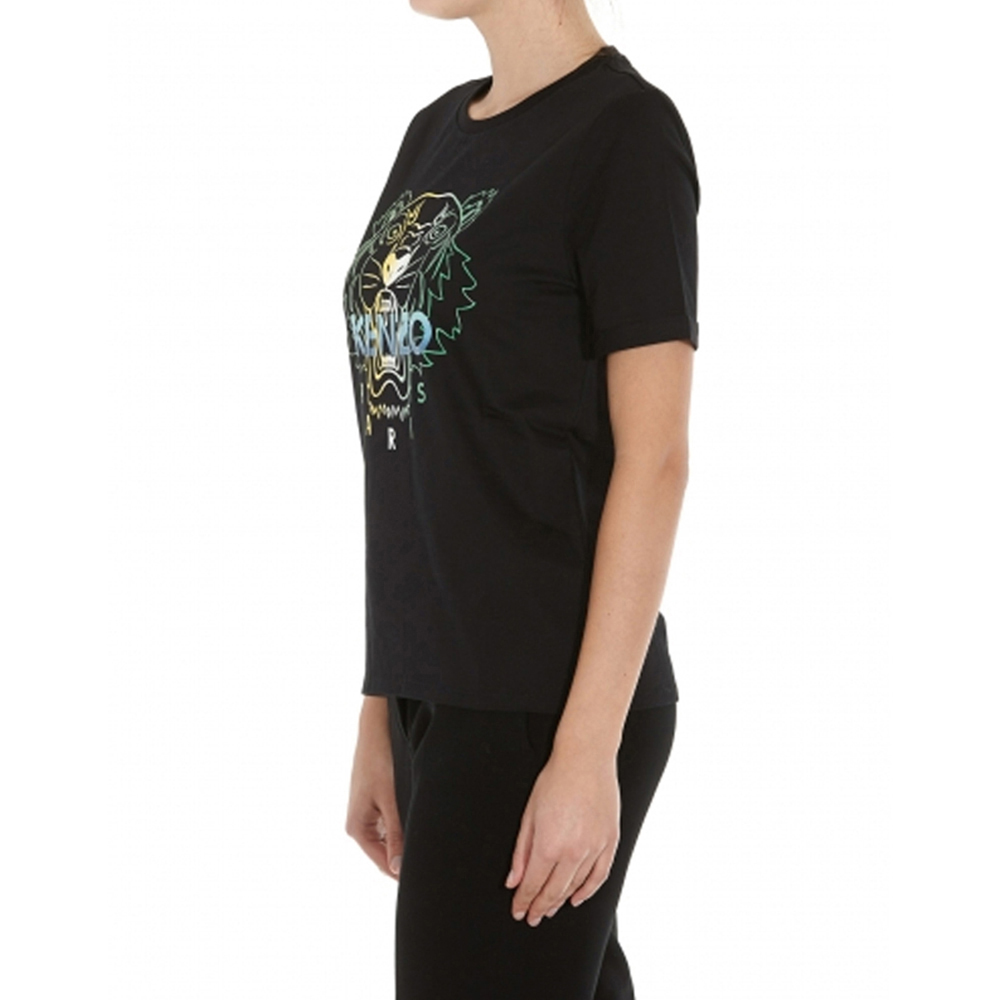 Kenzo 高田贤三 女士黑色短袖T恤  FA52TS8264YH-99商品第4张图片规格展示