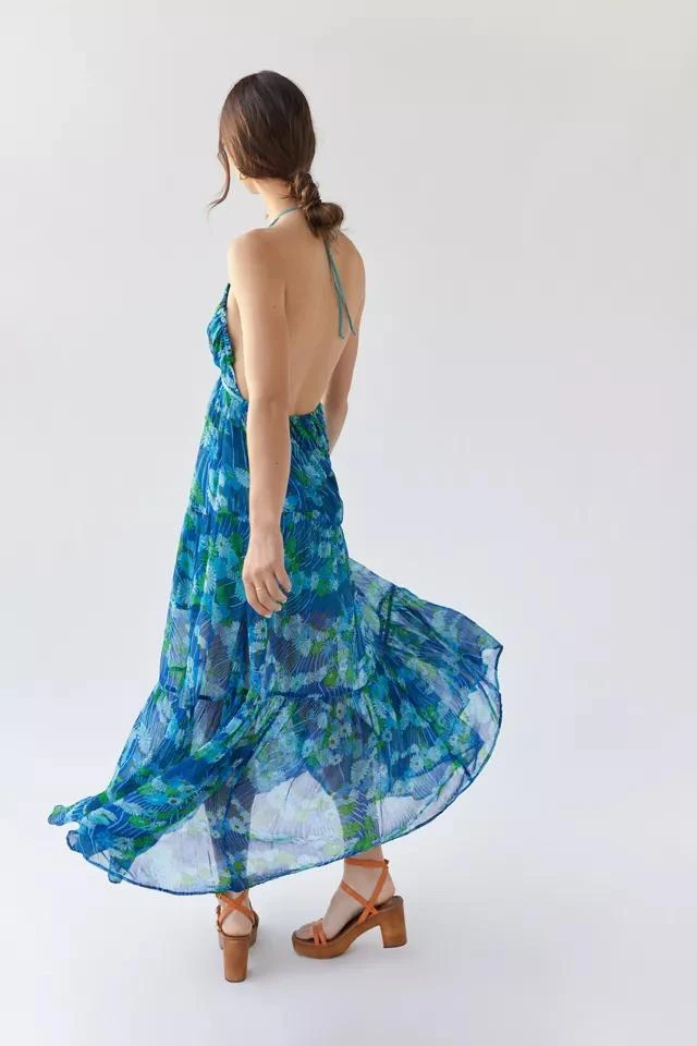 商品Urban Outfitters|UO Tallulah Floral Halter Maxi Dress,价格¥545,第4张图片详细描述