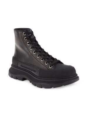 商品Alexander McQueen|Lug Sole Combat Boots,价格¥2704,第2张图片详细描述