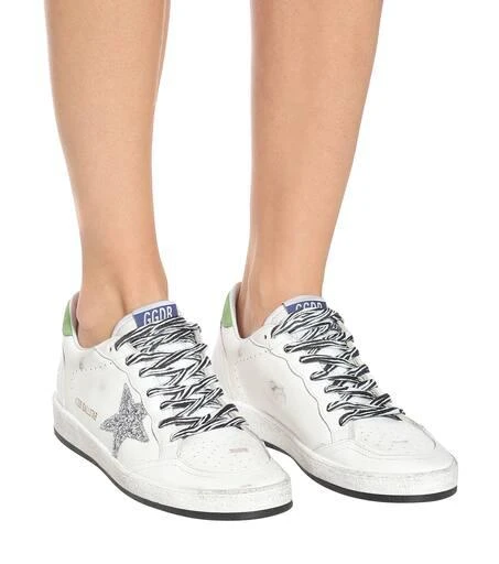 商品Golden Goose|Ball Star glitter leather sneakers,价格¥4568,第4张图片详细描述