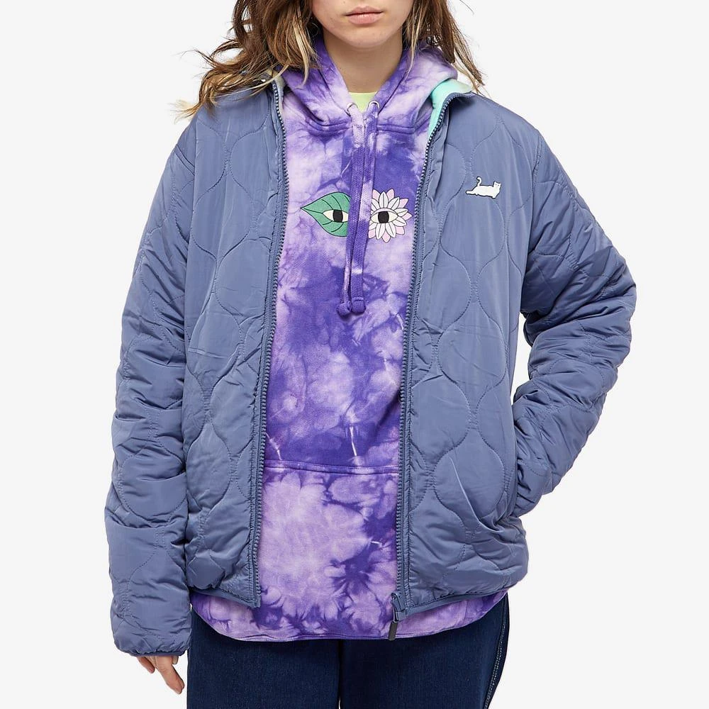 商品RIPNDIP|RIPNDIP Fleece Reversible Tie Dye Jacket,价格¥550,第5张图片详细描述