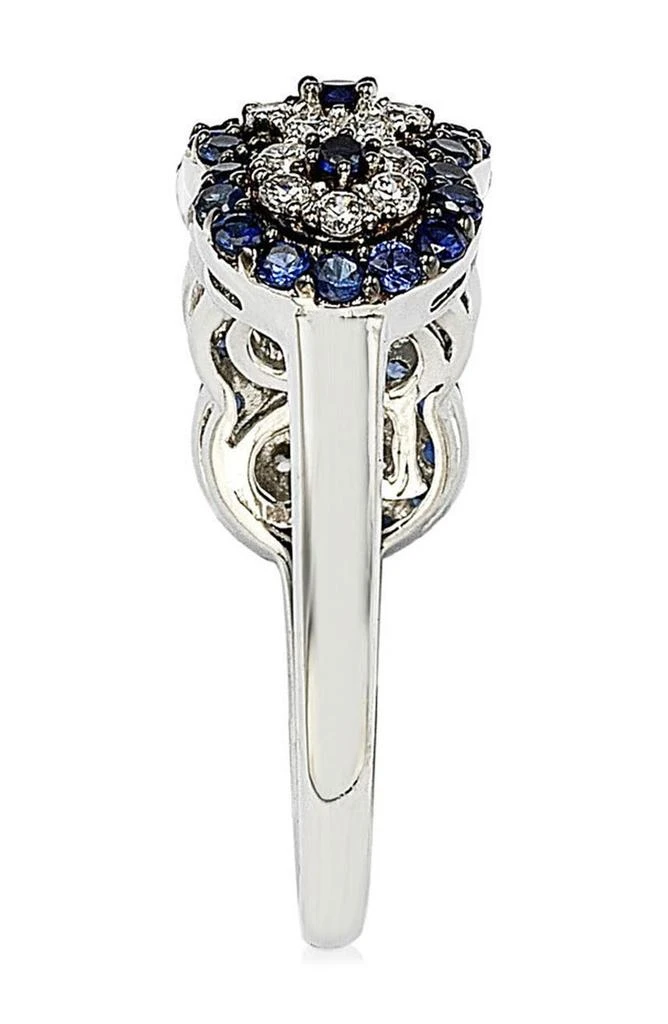 商品Suzy Levian|Two-Tone Blue Sapphire, Created White Sapphire & Brown Diamond Ring,价格¥1943,第4张图片详细描述