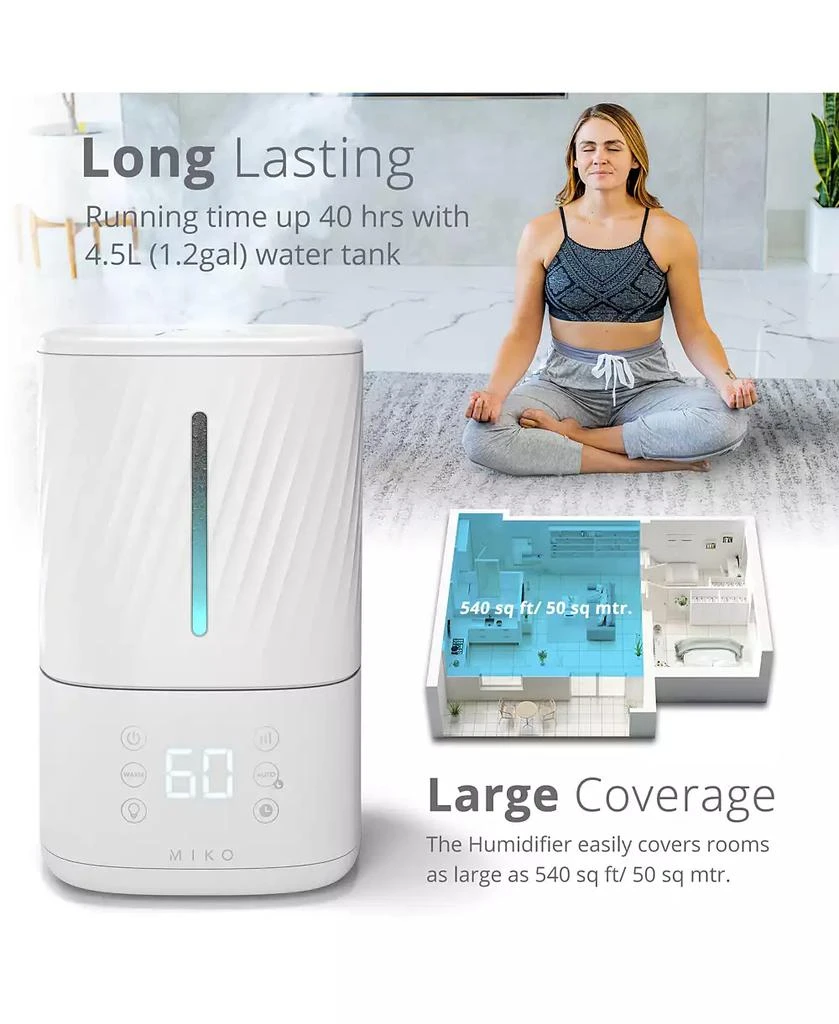 Ultrasonic Humidifier with Cool and Warm Mist 商品