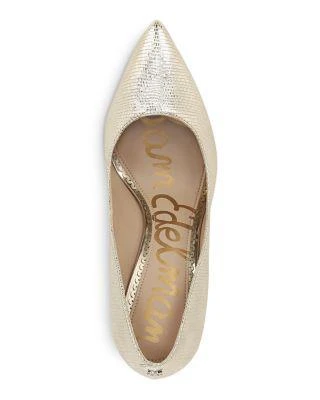 商品Sam Edelman|Hazel Leather Pointed Toe Pumps,价格¥628,第3张图片详细描述