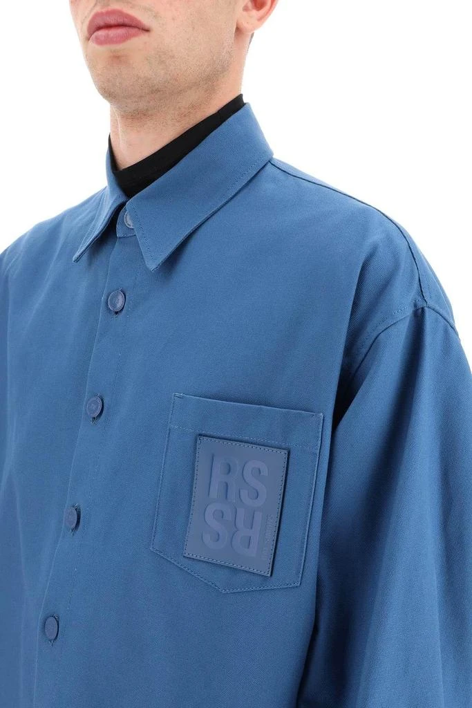 商品RAF SIMONS|OVERSIZED DENIM SHIRT WITH LOGO PATCH,价格¥2887,第5张图片详细描述