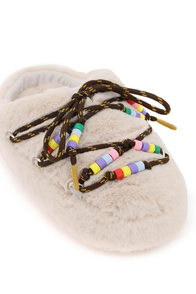 商品Moon Boot|Faux fur mules with beads,价格¥1217,第4张图片详细描述