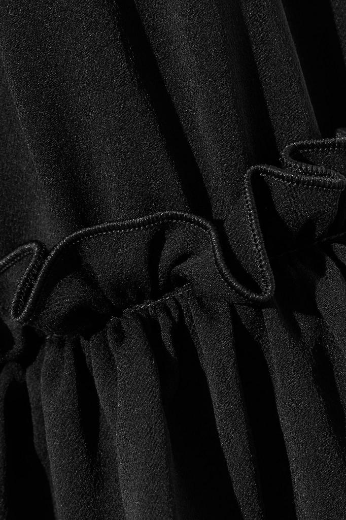 Aosta ruffled silk crepe de chine blouse商品第4张图片规格展示