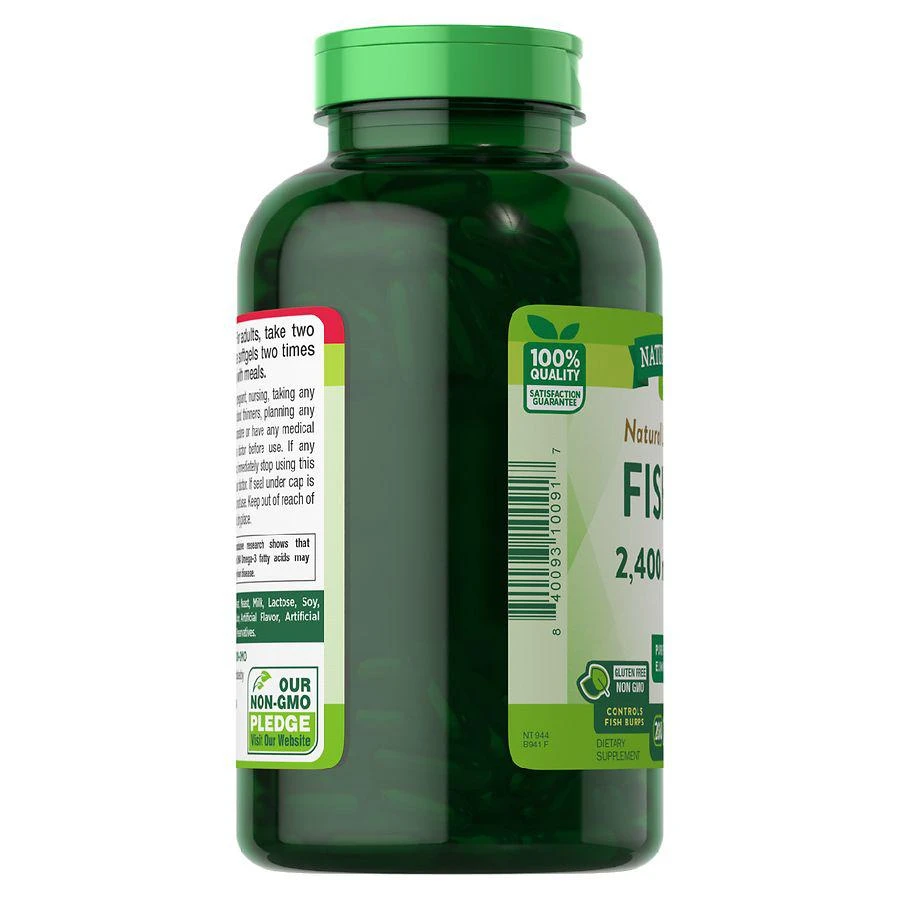 商品Nature's Truth|Fish Oil 2,400 mg Lemon,价格¥43,第4张图片详细描述