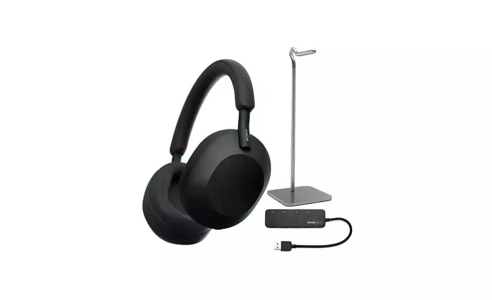 商品SONY|WH-1000XM5 Wireless Noise Canceling Over-Ear Headphones (Black) Bundle,价格¥2977,第3张图片详细描述