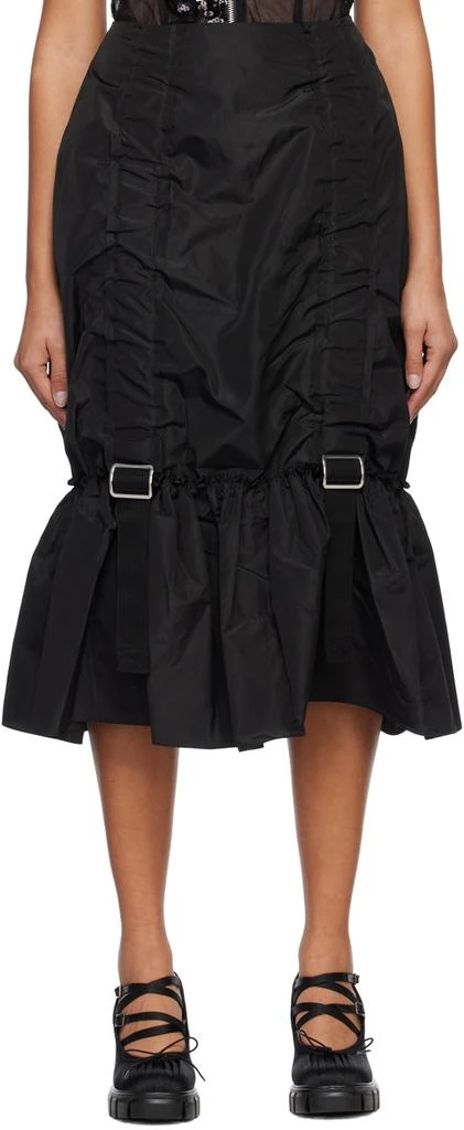 商品Simone Rocha|Black Adjustable Midi Skirt,价格¥6880,第1张图片