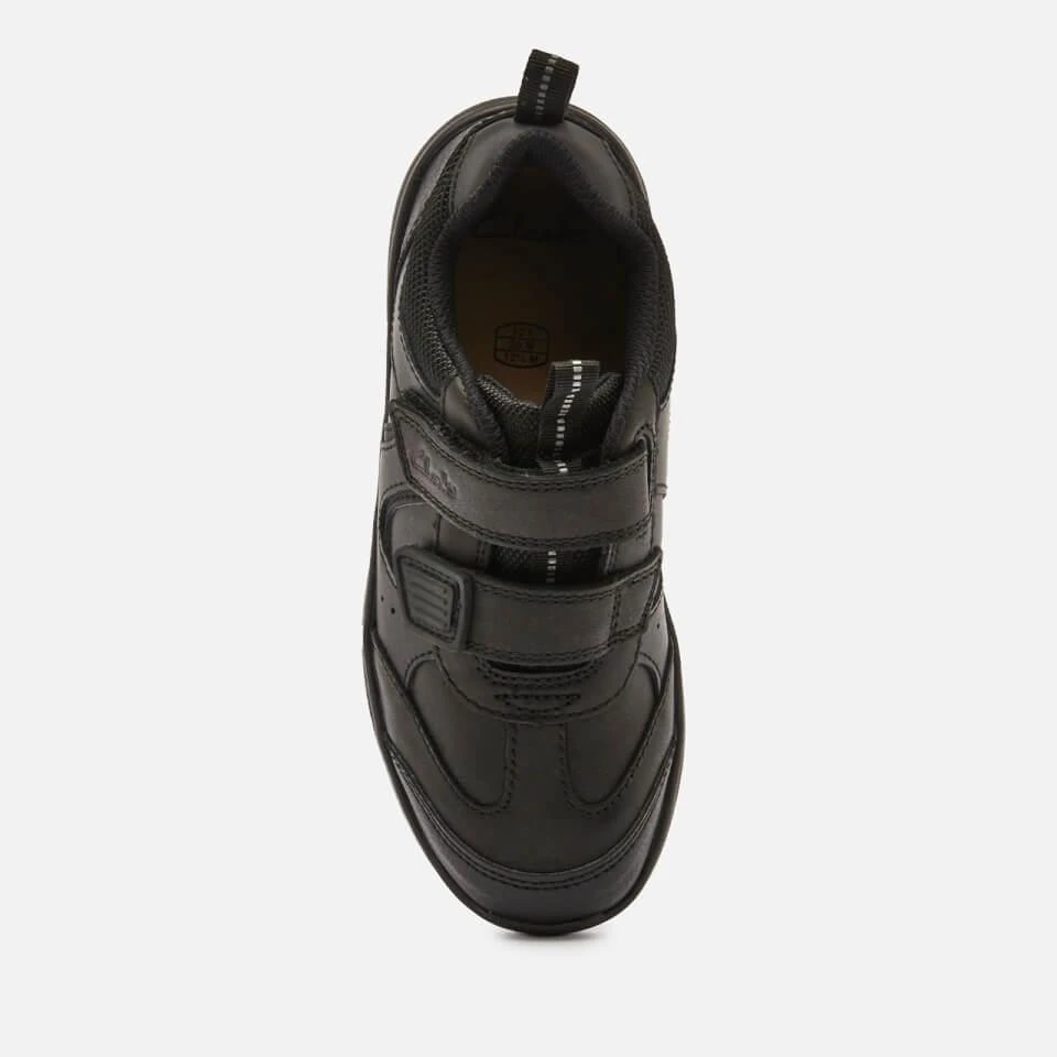 商品Clarks|CLARKS SCOOTER RUN KIDS' SCHOOL SHOES - BLACK LEATHER,价格¥287,第3张图片详细描述