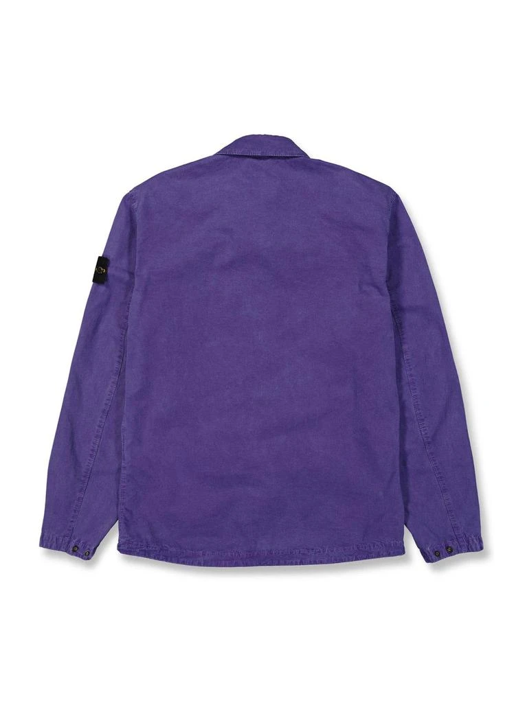 商品Stone Island|Compass-badge Zipped Shirt Jacket,价格¥2860,第2张图片详细描述