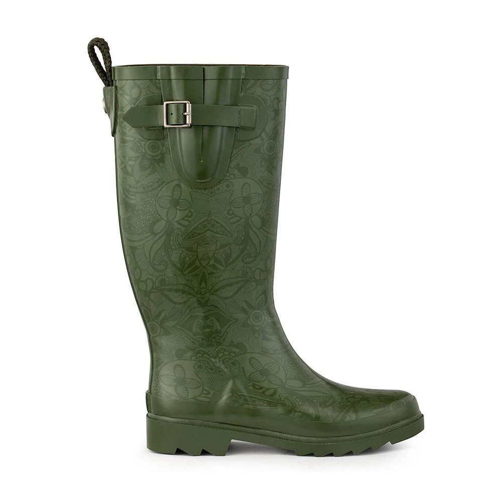 商品Sakroots|Women's Rhythm Rubber Tall Rain Boot,价格¥438,第2张图片详细描述