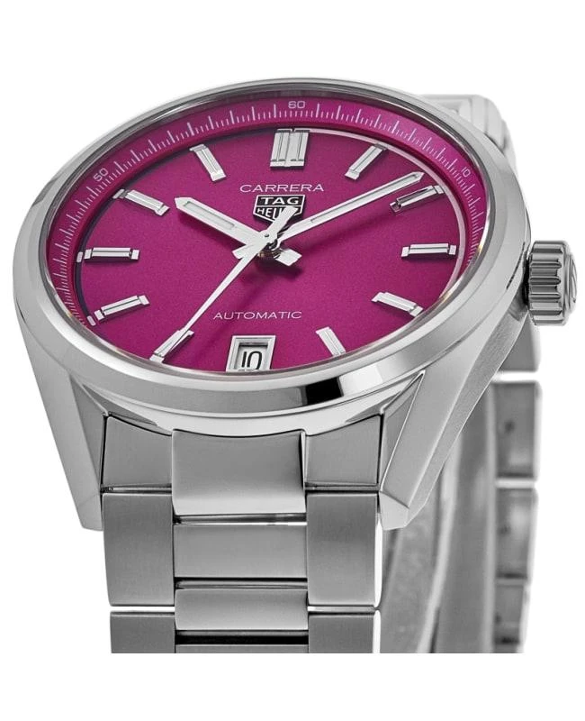商品TAG Heuer|Tag Heuer Carrera Automatic 36mm Pink Dial Steel Women's Watch WBN2313.BA0001,价格¥19606,第2张图片详细描述