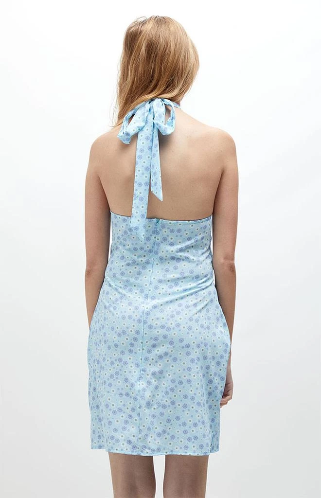 商品Daisy Street|Blue Halter Neck Mini Dress,价格¥288,第3张图片详细描述