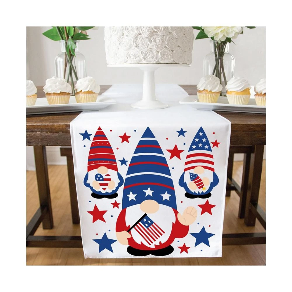 商品Big Dot of Happiness|Patriotic Gnomes - Holiday Gnome Party Table Decor Cloth Table Runner 13 x 70 in,价格¥201,第3张图片详细描述