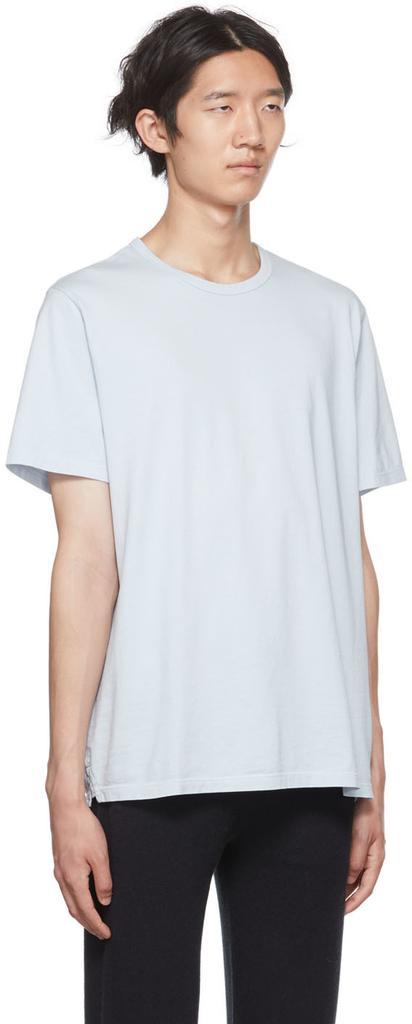 商品Vince|Blue Garment Dye T-Shirt,价格¥361,第4张图片详细描述