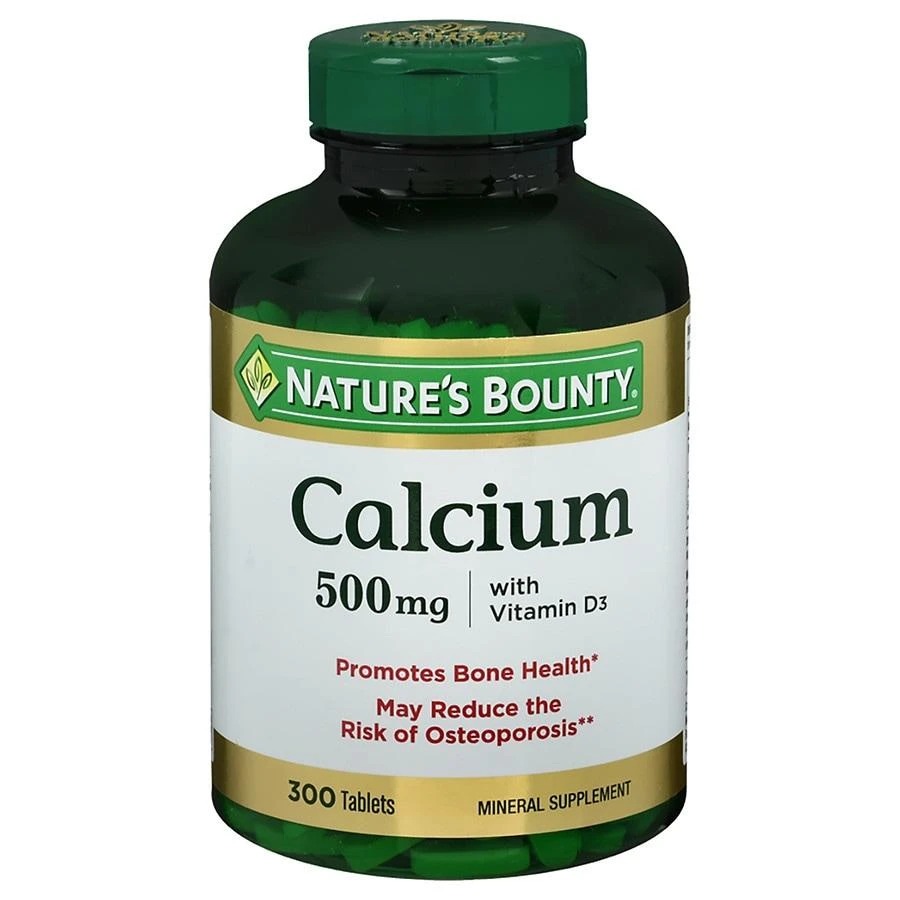 商品Nature's Bounty|Calcium 500mg with Vitamin D3, Tablets,价格¥142,第1张图片