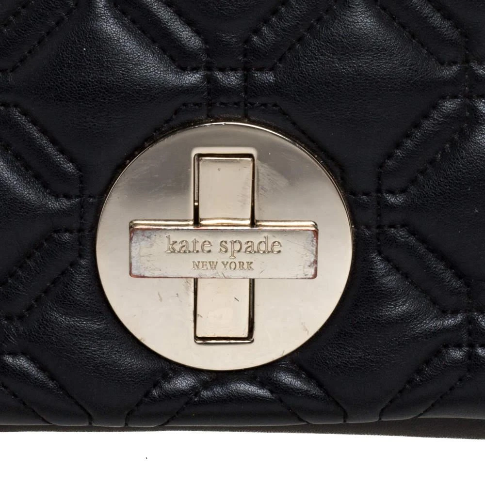 商品[二手商品] Kate Spade|Kate Spade Black Leather Astor Court Naomi Crossbody Bag,价格¥1449,第5张图片详细描述