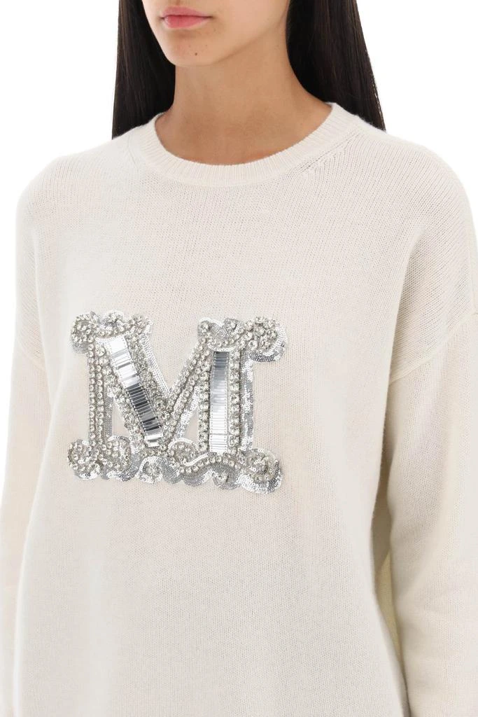 商品Max Mara|Max mara 'palato' pullover with jewel embroidery,价格¥2281,第4张图片详细描述
