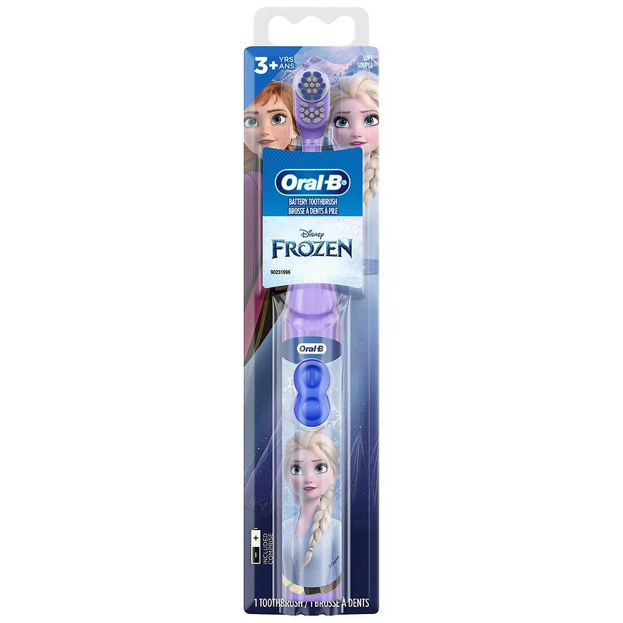商品Oral-B|Battery Toothbrush for Kids 3+, Disney's Frozen Soft,价格¥60,第1张图片