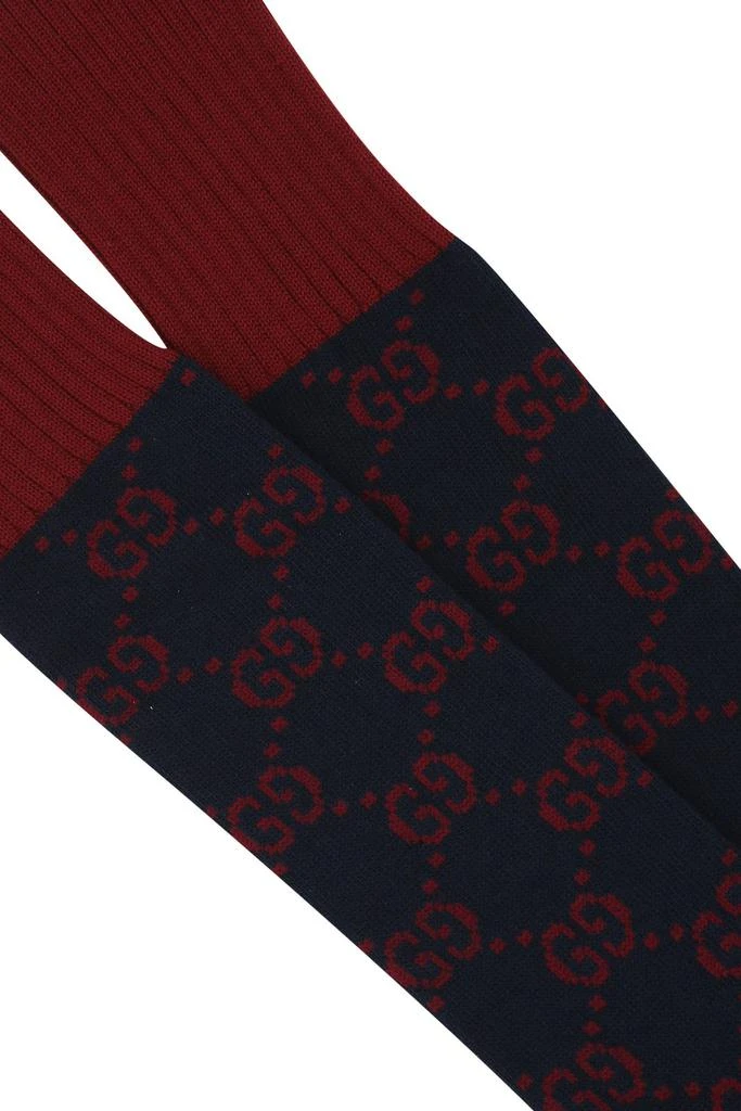 商品Gucci|Embroidered stretch cotton blend socks,价格¥1633,第2张图片详细描述