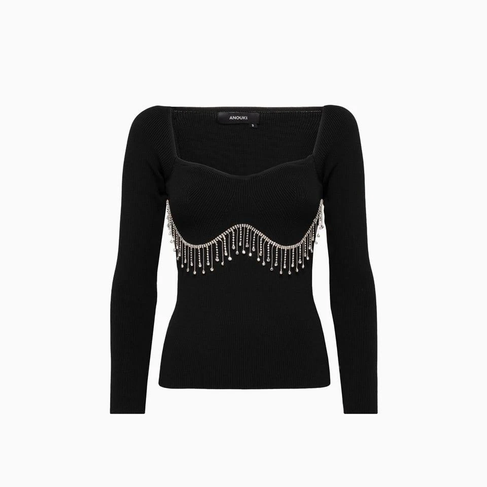 商品Anouki|Anouki Jersey Bustier Sweater,价格¥1889,第1张图片