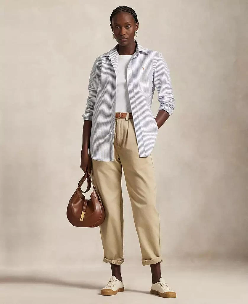 商品Ralph Lauren|Women's Stretch Slim Fit Striped Oxford Shirt,价格¥948,第4张图片详细描述