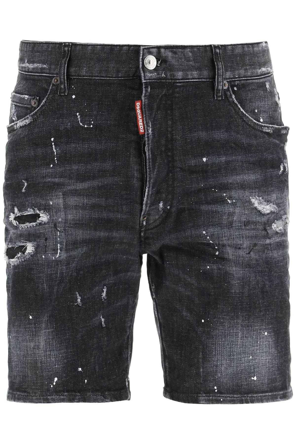 商品【商品预售7天】 DSQUARED2|DSQUARED2 男士短裤 S74MU0773S30357900 黑色,价格¥2068,第4张图片详细描述