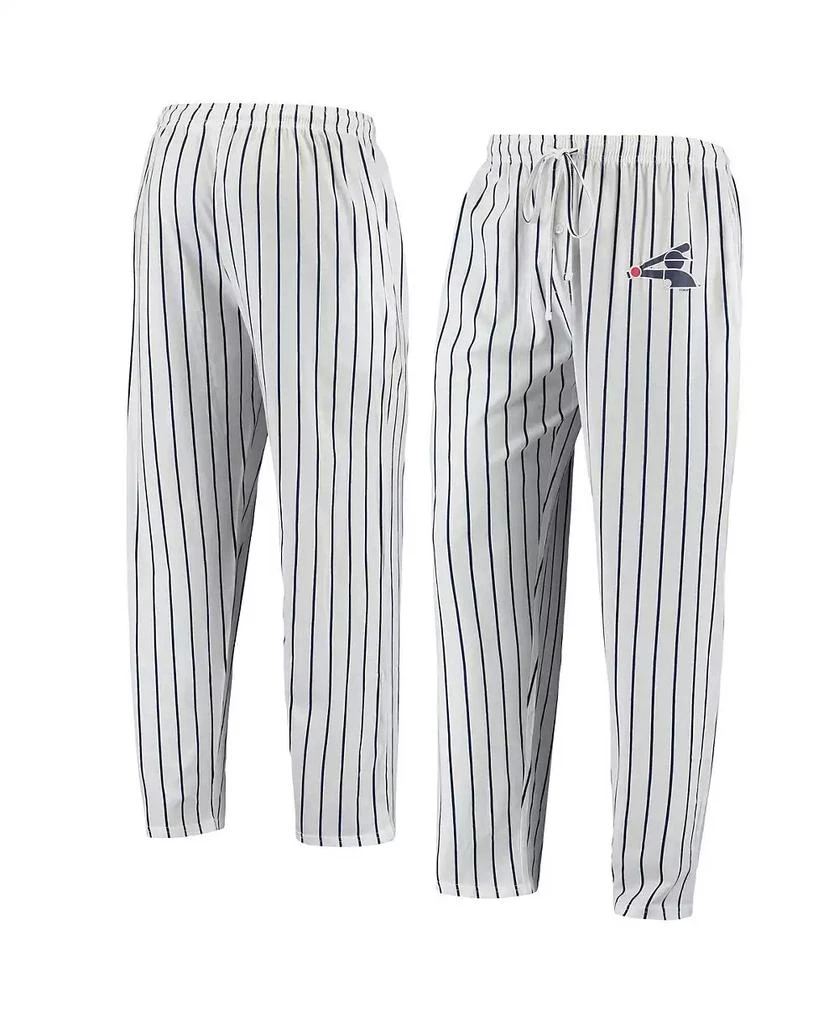 商品Concepts Sport|Men's White, Navy Chicago White Sox Logo Vigor Pinstripe Pants,价格¥338,第1张图片