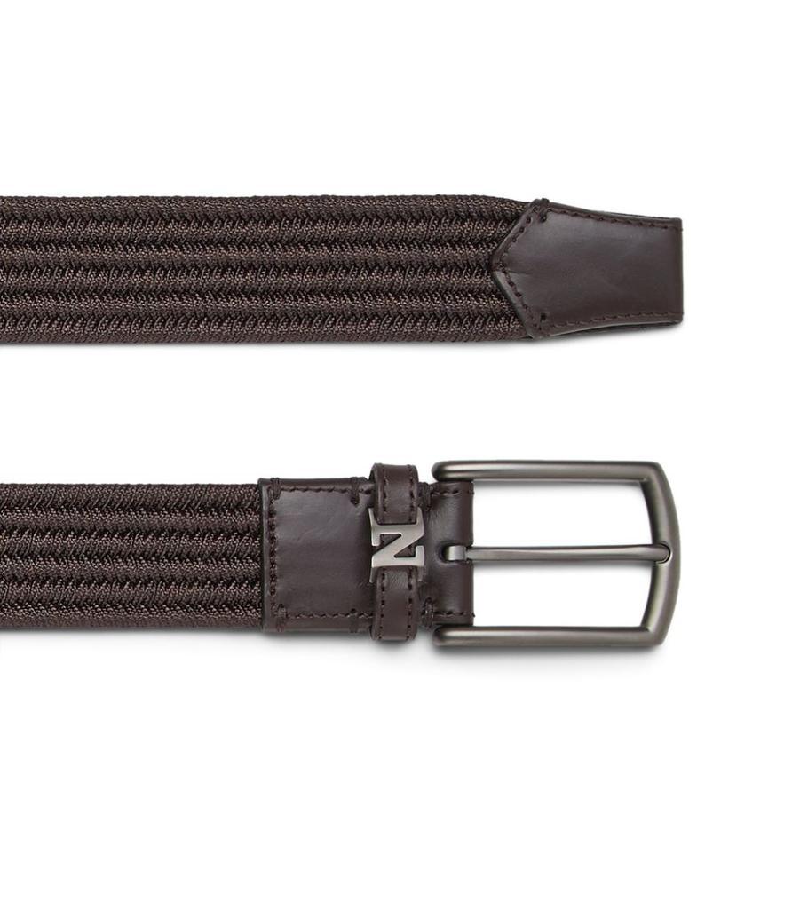 商品Zegna|Leather Woven Belt,价格¥2533,第4张图片详细描述