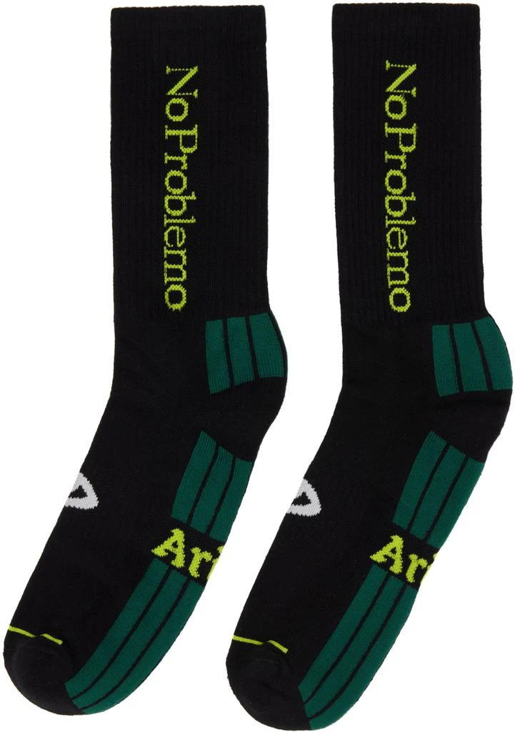 商品Aries|Three-Pack Multicolor 'No Problemo' Socks,价格¥550,第3张图片详细描述