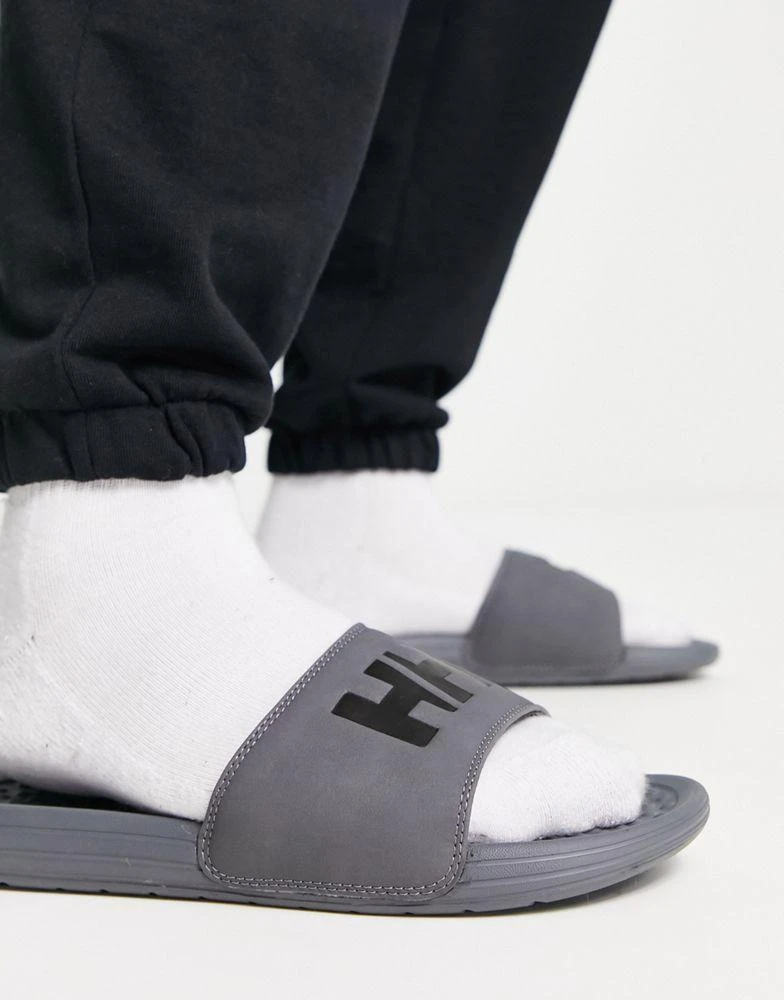 商品Helly Hansen|Helly Hansen sliders in grey,价格¥289,第4张图片详细描述