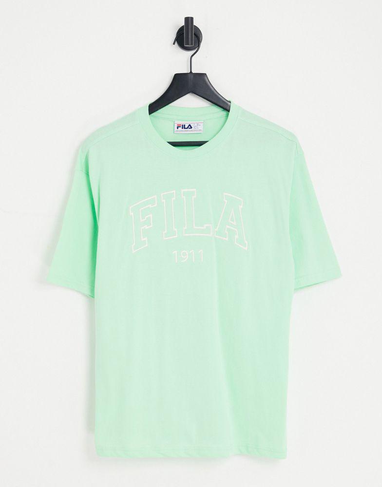 Fila varsity t-shirt in green商品第1张图片规格展示