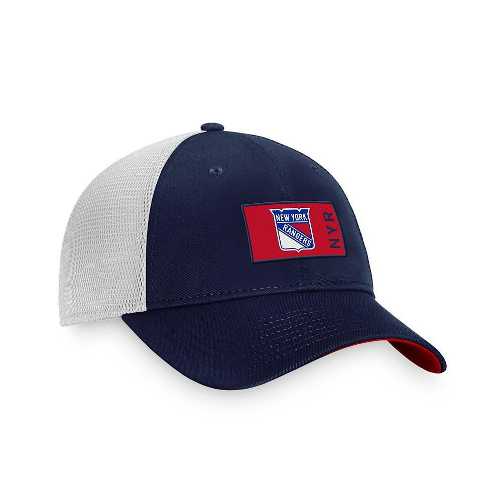 Men's Branded Blue New York Rangers Authentic Pro Rink Trucker Snapback Hat商品第3张图片规格展示